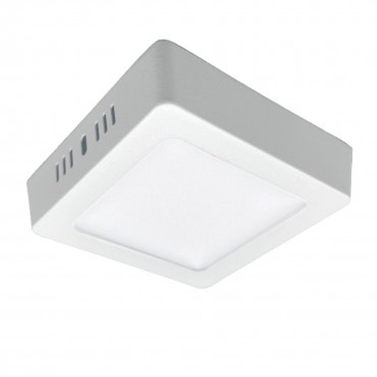 Downlight Led Superficie Cuadrado Blanco Kone 10,4Cm 6W 600Lm 4000K Cristalrecord