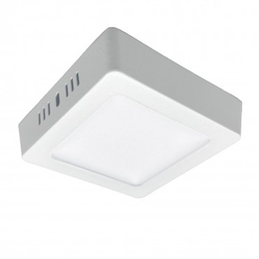 Downlight Led Superficie Cuadrado Blanco Kone 15.4Cm 12W 1200Lm 6000K Cristalrecord