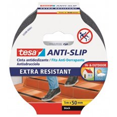 Cinta Antideslizante Anti-Slip Extra Resistente 5 M X 50 Mm Negro Tesa