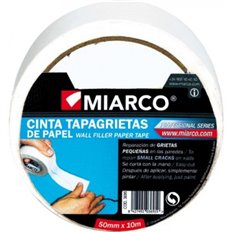 Cinta De Reparacion Cubregrietas Lisa 50 Mm X 10 M Miarco