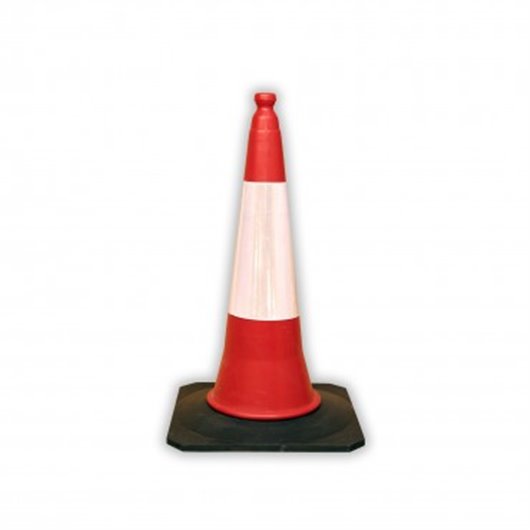 Cono Sealizacin Banda Reflectante 75Cm Polietileno-Caucho