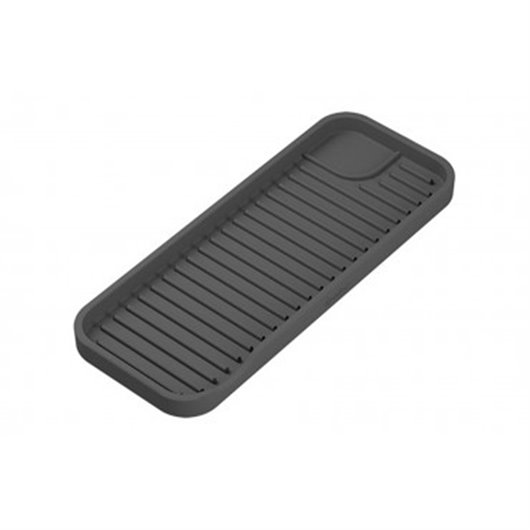 Bandeja Fregadero Silicona Sartenero Tydi Mat 23 X 9Cm Cromado Metaltex