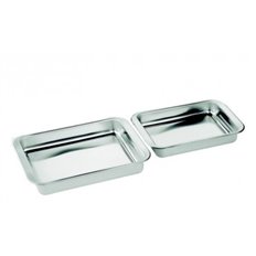 Bandeja Horno Inox Set 2 Uds 30 X 21 Cm/35 X 26 Cm Inox 18% Inoxibar