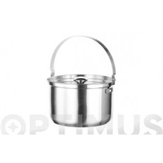 Bateria Inox Apilable 5P + 2Tapas Con Bolsa Transporte