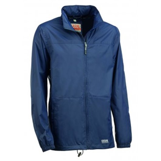 Chubasquero Con Capucha Fija Oculta Azul Rain Talla S Juba