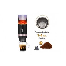 Cafetera Portatil A Bateria Usb 80 Ml Negra Boj