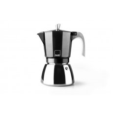 Cafetera Acero + Aluminio Induccion Elba 9 Tazas Negra Ibili