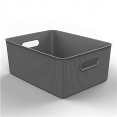 Cesta Ordenacion Baobab L Antracita 16 X 38,5 X 29,4 Cm Tatay