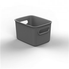 Cesta Ordenacion Baobab S Antracita 12,8 X 16,7 X 10 Cm Tatay