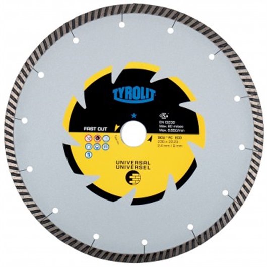 Disco Diamante General Obra Eco Basic Turboc3R 125X2X22,23Mm Tyrolit