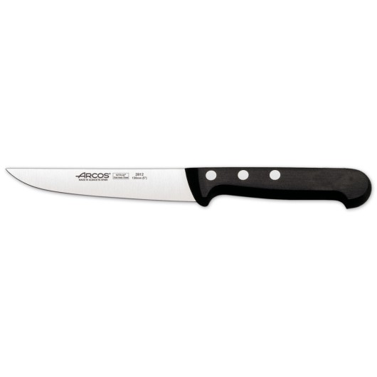 Cuchillo Cocina Carne 130Mm Mango Polioximetileno  Negro Inox Arcos 281204