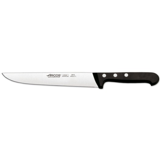 Cuchillo Cocina Trinchante 190Mm Mango Polioximetileno Negro Inox Arcos 281504