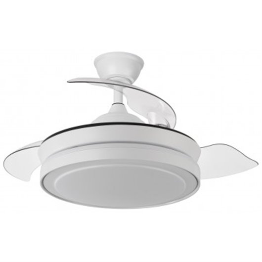 Ventilador De Techo Palas Retractil Blanco Plafon  50 Cm, 35 W Sonedas