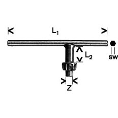 Llave Portabrocas Corona Dentada 06Mm Bosch