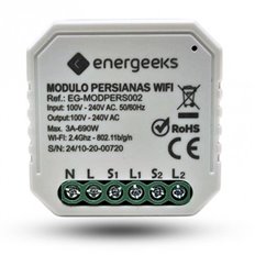 Modulo Persianas Wifi 2,4Ghz 2300W Energeeks
