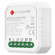 Modulo Interruptor On/Off Wifi 2,4Ghz 2300W Energeeks