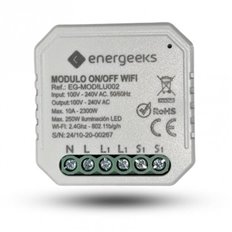 Modulo Interruptor On/Off Wifi 2,4Ghz 2300W Energeeks