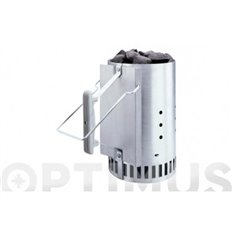 Set Chimenea Encendido + Briquetas + Pastillas Weber 28 Cm