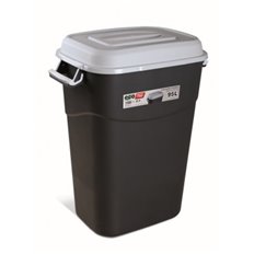 Contenedor Bas. 95Lt Asas/Tapa Pp Negro T/Gris 410000 Tayg