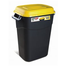 Contenedor Bas. 95Lt Asas/Tapa Pp Negro T/Amari 410017 Tayg