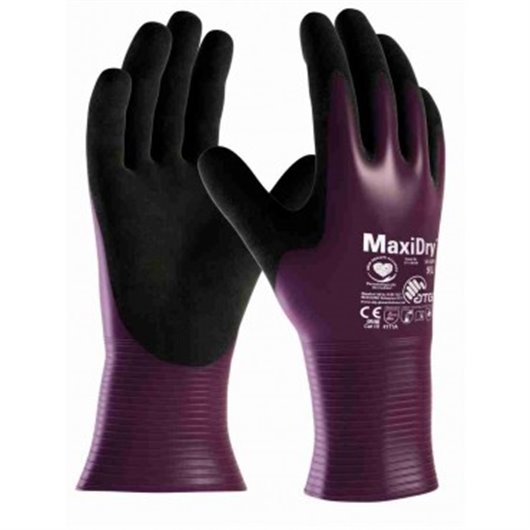 Guante Nilon / Spandex Recubierto Nitrilo Maxydry Largo 56-426 Talla 8 Atg CAJA 12 UDS