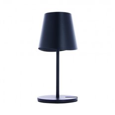 Lampara De Mesa De Metal Negro 38Cm Usb Recargable 250 Lm Regulable Cct 3000-4000K Xanlite