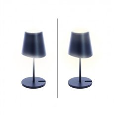 Lampara De Mesa De Metal Negro 38Cm Usb Recargable 250 Lm Regulable Cct 3000-4000K Xanlite