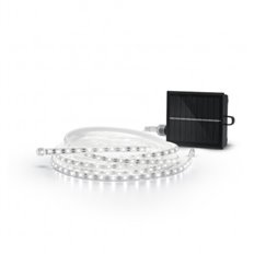 Tira Led Con Placa Solar Uriel? 7 Metros 50 Lm 3000K Carga Hibrida Usb C Garza