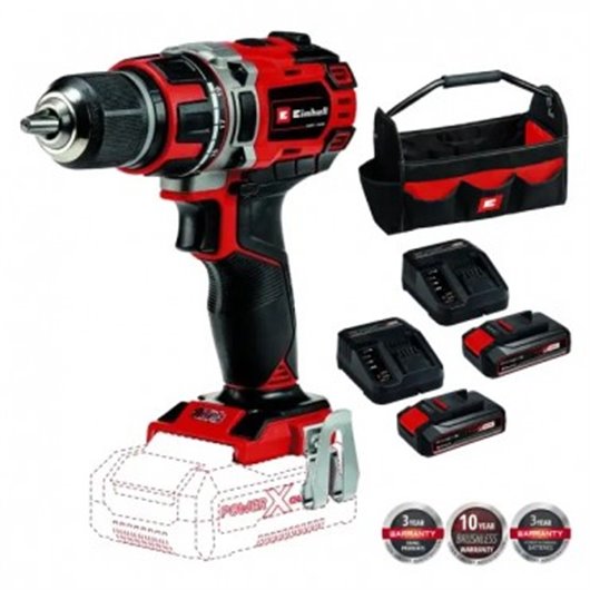 Taladro Percutor Bateria 18V Packtp-Cd18/50Li-I 4513942+Bols