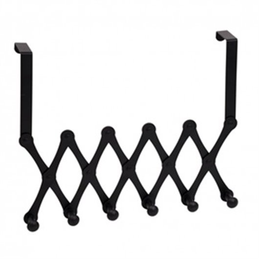 Percha Puerta Extensible 51 Cm Negro Mate Nesu