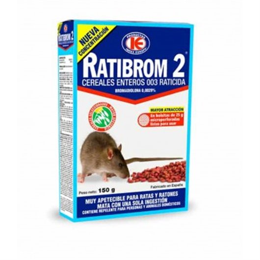 Raticida Con Cereales Ratibrom 2 150 Gr Impex