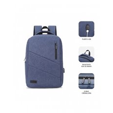 Mochila Para Portatil City 15,6" Azul Subblim