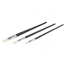 Pincel Para Retoques Plano Set 3 Uds N 8-12-16 Nespoli