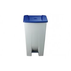 Contenedor Selectivo Azul Pedal Y Ruedas 120 L Denox