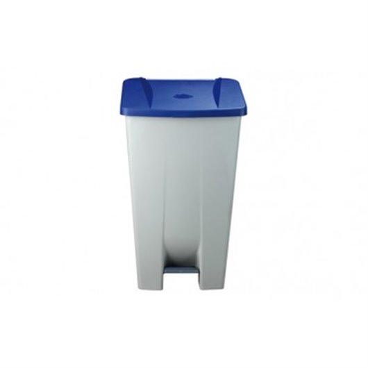 Contenedor Selectivo Azul Pedal Y Ruedas 120 L Denox