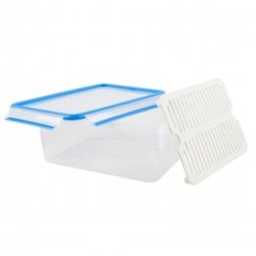 Contenedor Hermetico Rectangular 3,7 L Rejilla Emsa