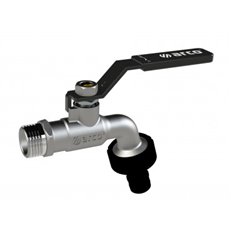 Grifo Curvo Cromado Conexion Rapida P/Negra 1/2 X 3/4 Arco