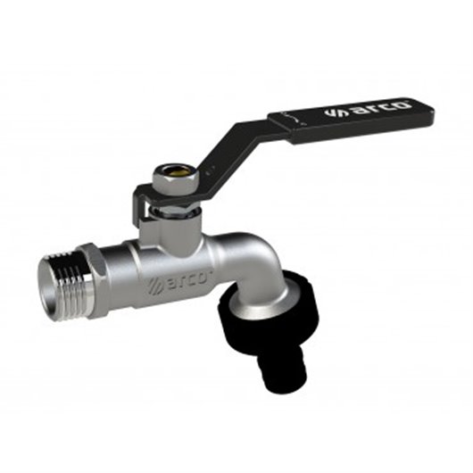 Grifo Curvo Cromado Conexion Rapida P/Negra 1/2 X 3/4 Arco