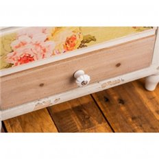 Pomo Mueble Porcelana-Zamak 28X28X27Mm Rei