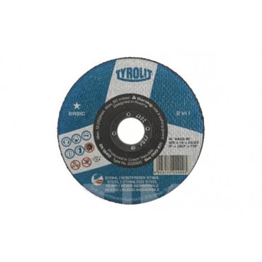 Disco Corte Acero/Inox Basic 115 X 1 X 22 Plano Tyrolit