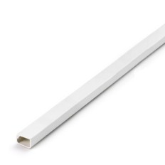 Canaleta Electricidad 12X7Mm Adhesivo Pvc Blanco Inofix 20 Pz