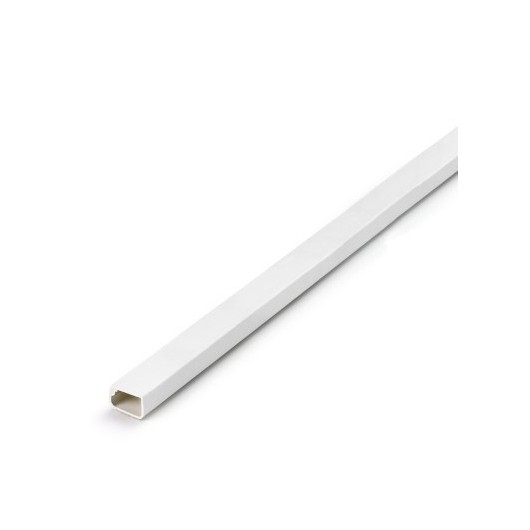 Canaleta Electricidad 12X7Mm Adhesivo Pvc Blanco Inofix 20 Pz