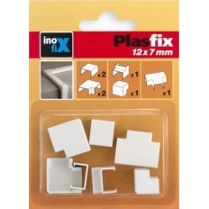 Canaleta Electricidad 12X7Mm Pvc Blanco Accesorios Inofix