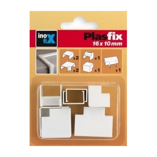 Canaleta Electricidad 16X10Mm Pvc Blanco Accesorios Inofix