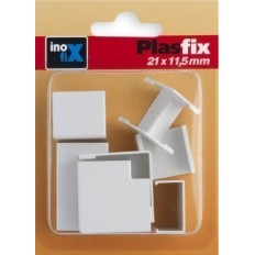 Canaleta Electricidad 21X11Mm Pvc Blanco Accesorios Inofix