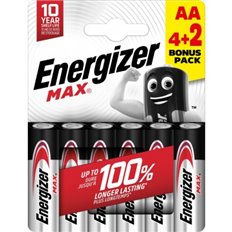 Pila Alcalina Max Lr6 Aa Pack 4+2 Energizer