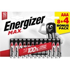 Pila Alcalina Max Lr6 Aaa Pack 8+4 Energizer