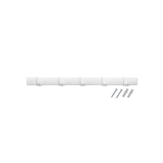 Colgador Hogar 28X350X25Mm Torn 5G Plastico Blanco Moviles 3075-2 Inofix