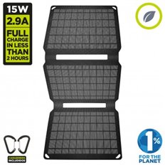 Panel Solar 15W Carga Dispositivos Muvit Para Smartphone Tab