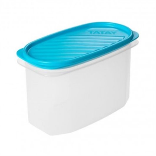 Contenedor Alimentos Ovalado Topflex 1,2 L Turquesa Tatay